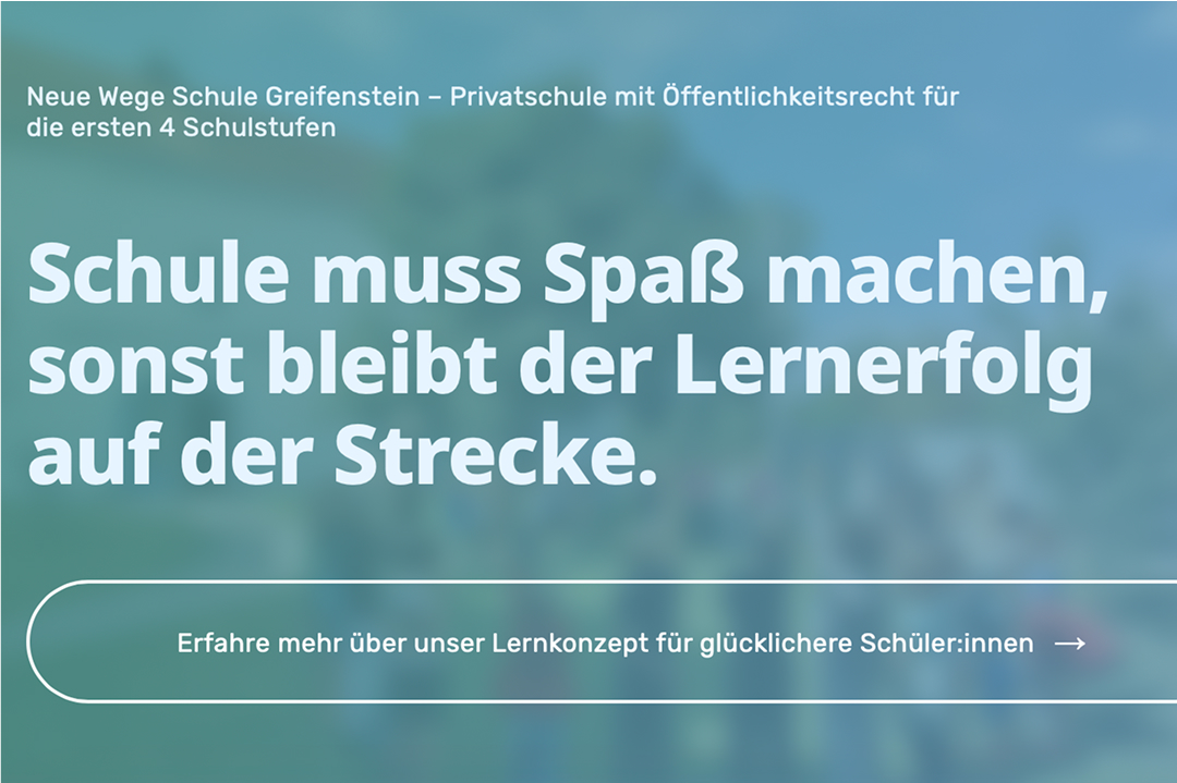 Neue Wege Schule: website design